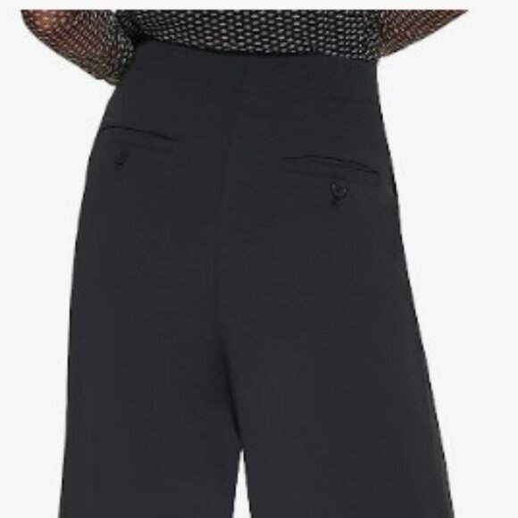 DKNY Black Side-slit crop wide-leg pant, Size 12, NWOT - Picture 6 of 6